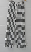 Black and White Striped Lounge Pants Size Small