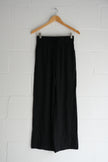 Black Drawstring Wide Leg Pants Size Small