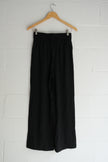 Black Drawstring Wide Leg Pants Size Small