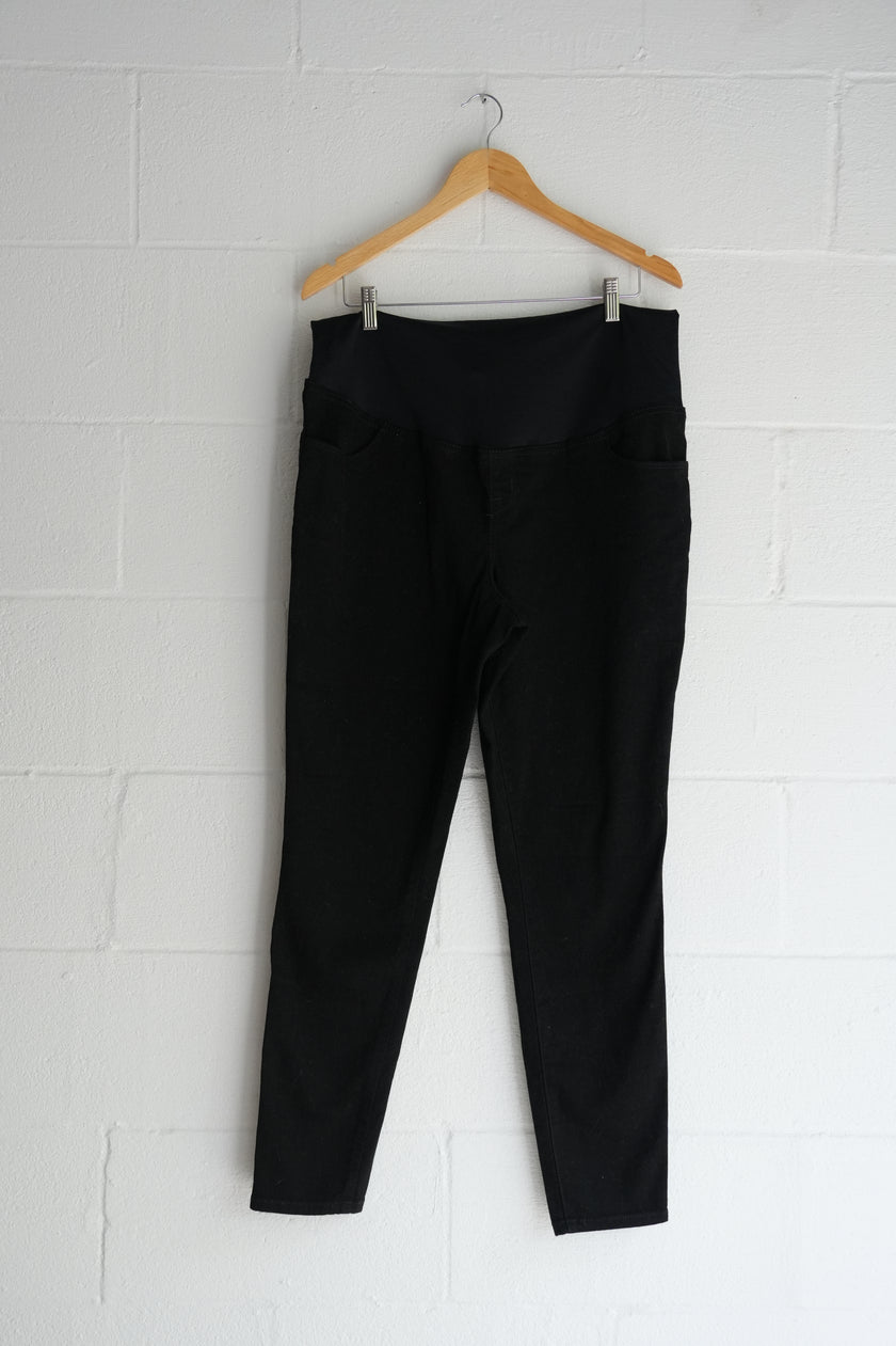 Isabel by Ingrid + Isabel Maternity Black Skinny Jeans Size 14