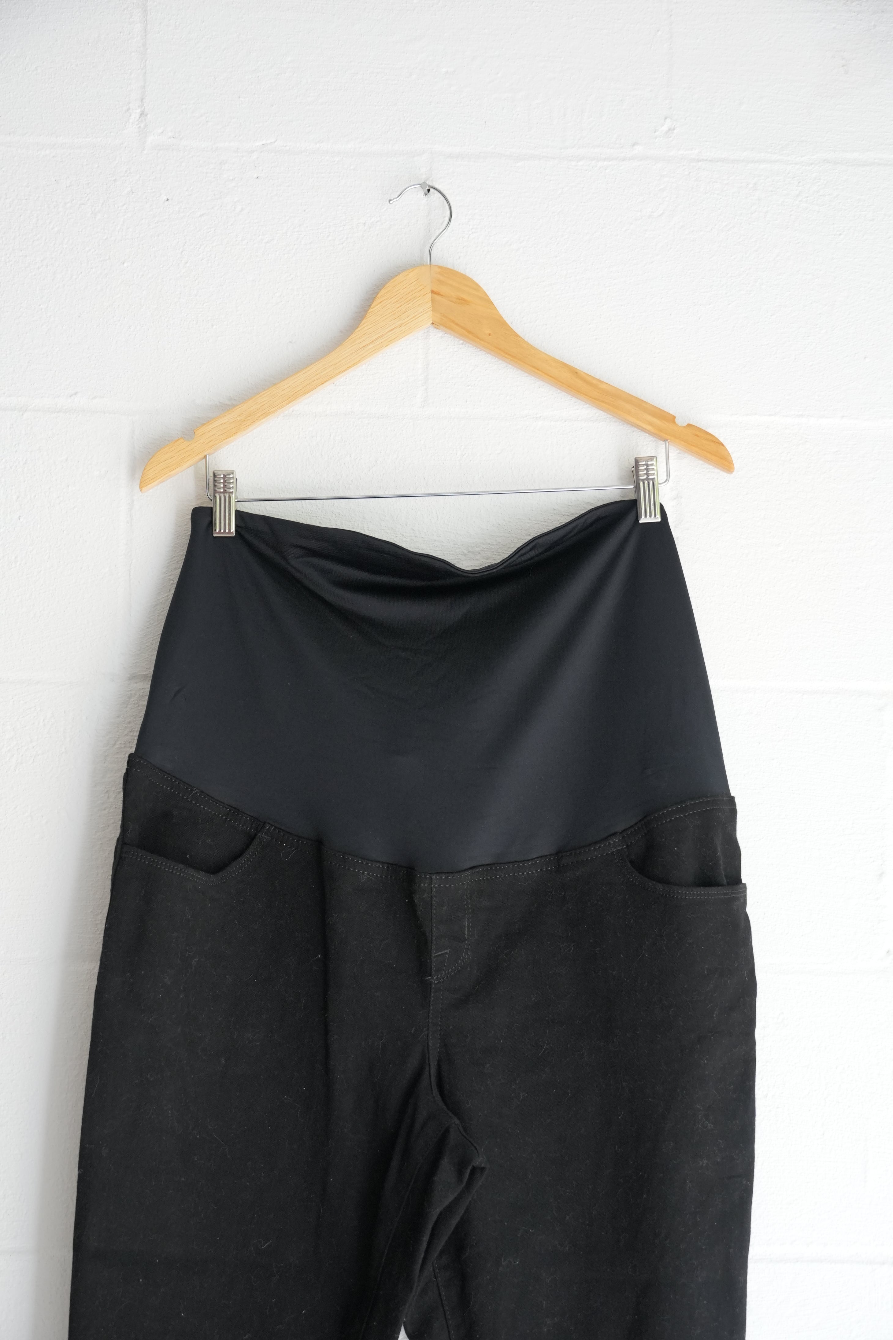 Isabel by Ingrid + Isabel Maternity Black Skinny Jeans Size 14