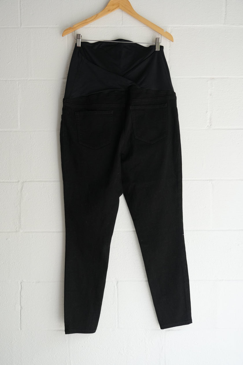 Isabel by Ingrid + Isabel Maternity Black Skinny Jeans Size 14