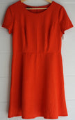 AB Studio Red Textured A Line Dress Size 12
