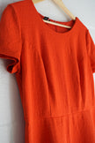 AB Studio Red Textured A Line Dress Size 12