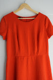 AB Studio Red Textured A Line Dress Size 12