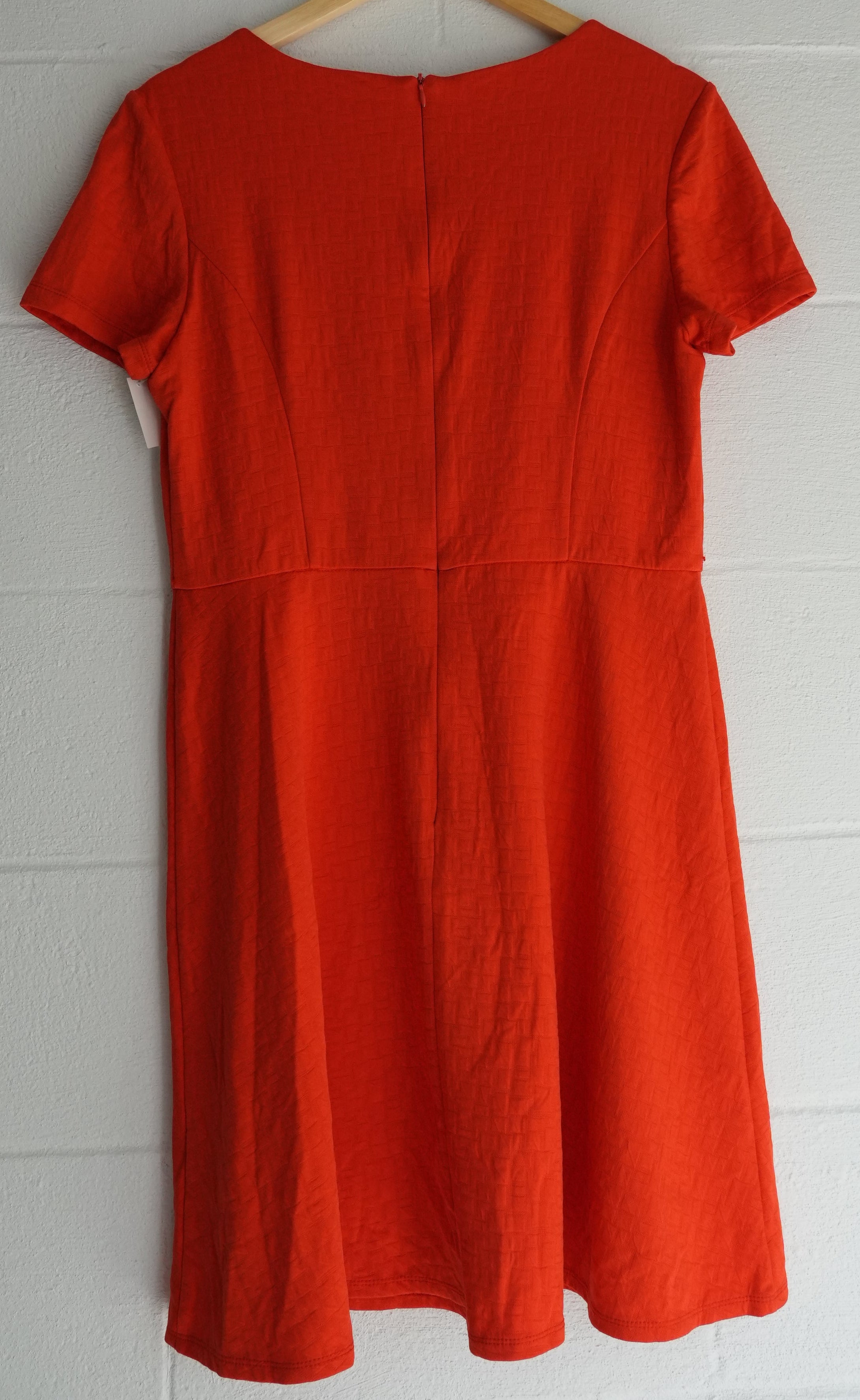 AB Studio Red Textured A Line Dress Size 12