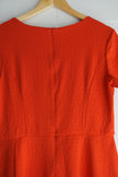 AB Studio Red Textured A Line Dress Size 12