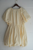 Zara Light Yellow Bubble Mini Dress Size Extra Large