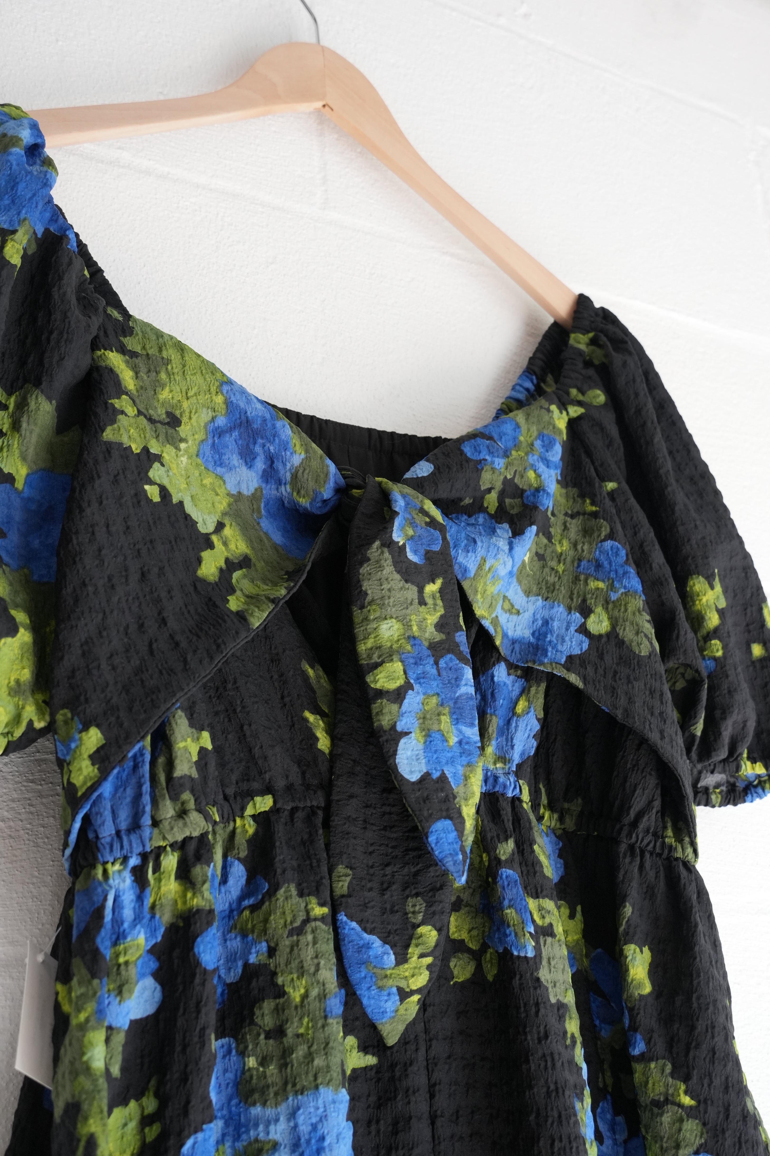 Free Assembly Floral  Puff Sleeve Midi Dress Size Extra Large