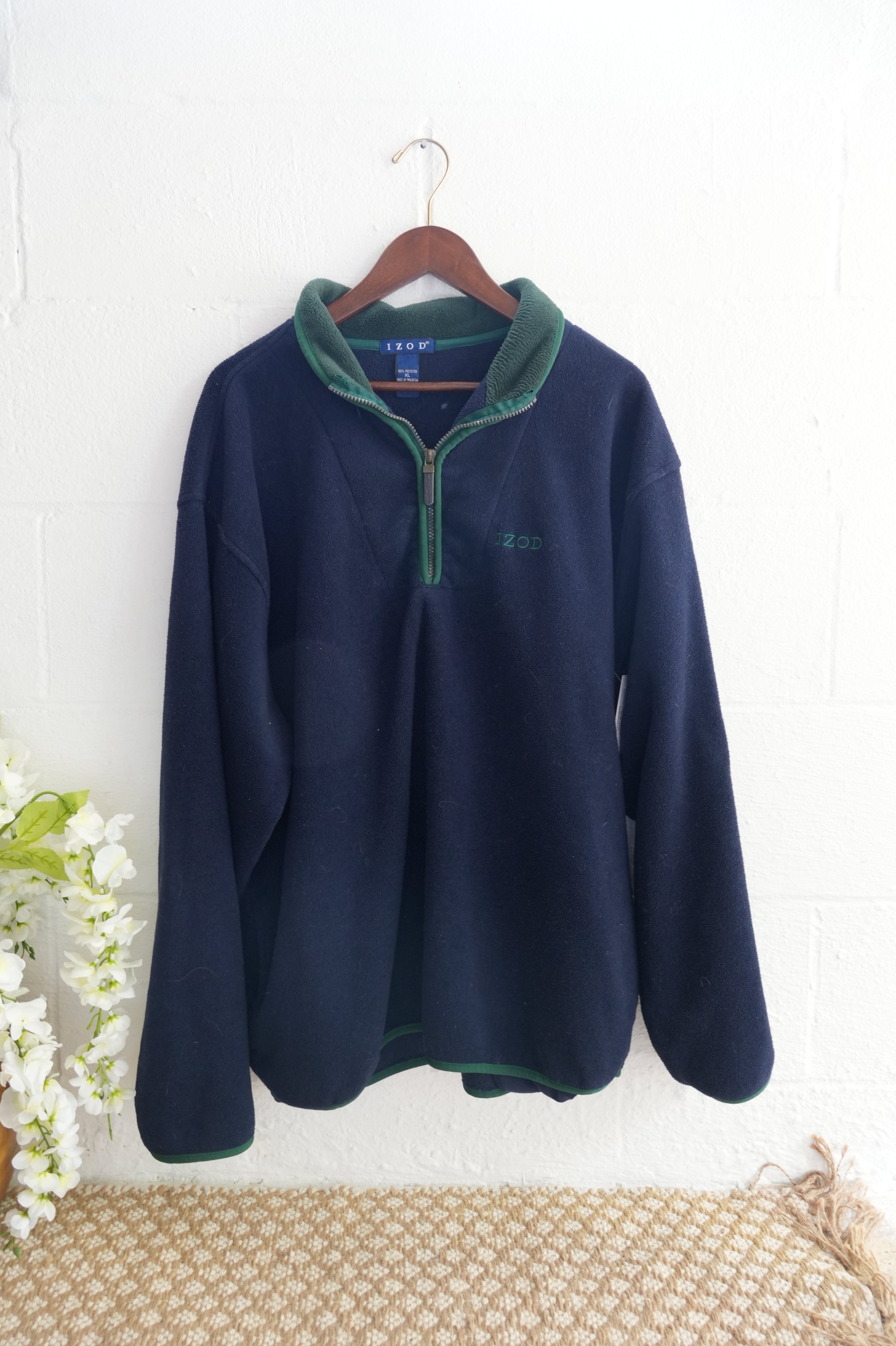Goodwood Navy Blue Fleece Pullover Size Extra Large