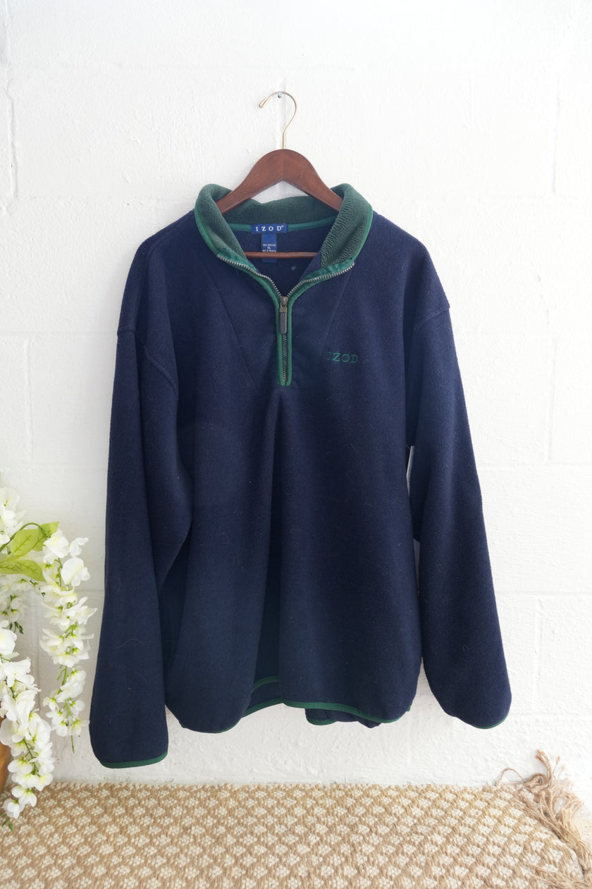 Goodwood Navy Blue Fleece Pullover Size Extra Large