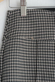 Houndstooth Pleated Slim Leg Trousers Size Medium