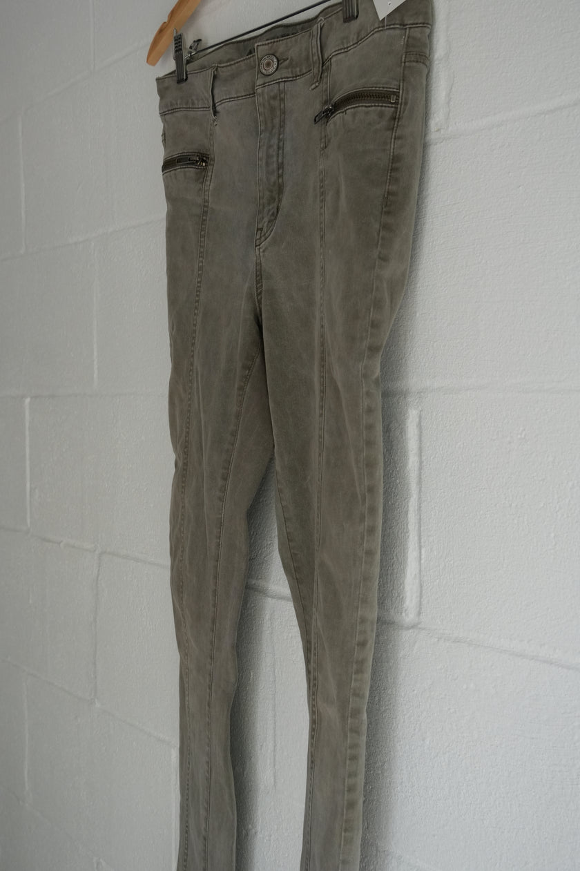 American Eagle Olive Green Skinny Jeans Size 8