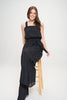 Plus Sizes ELASTIC STRAP TIERED JUMPSUIT