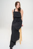 Plus Sizes ELASTIC STRAP TIERED JUMPSUIT