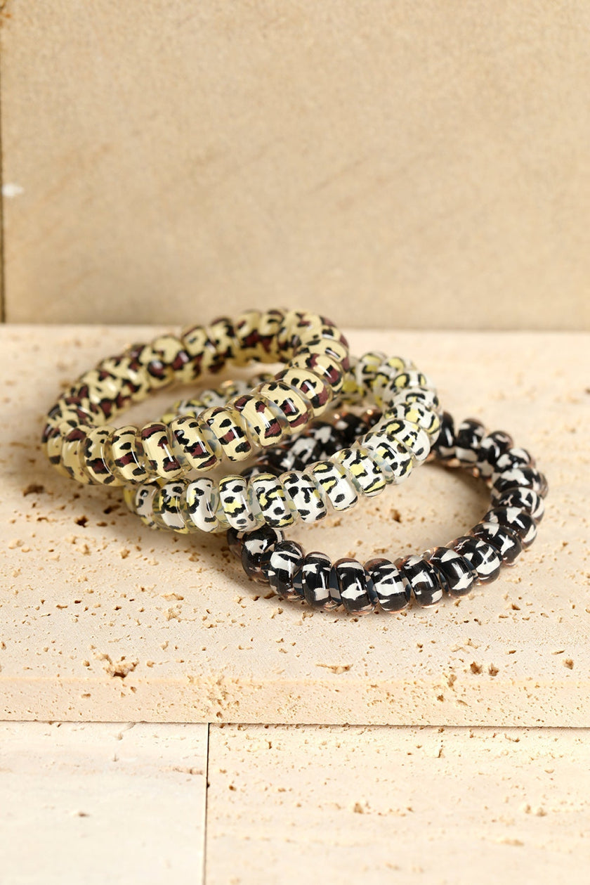 The Press Leopard Printed Telephone Wire Hair Loop (in-store)