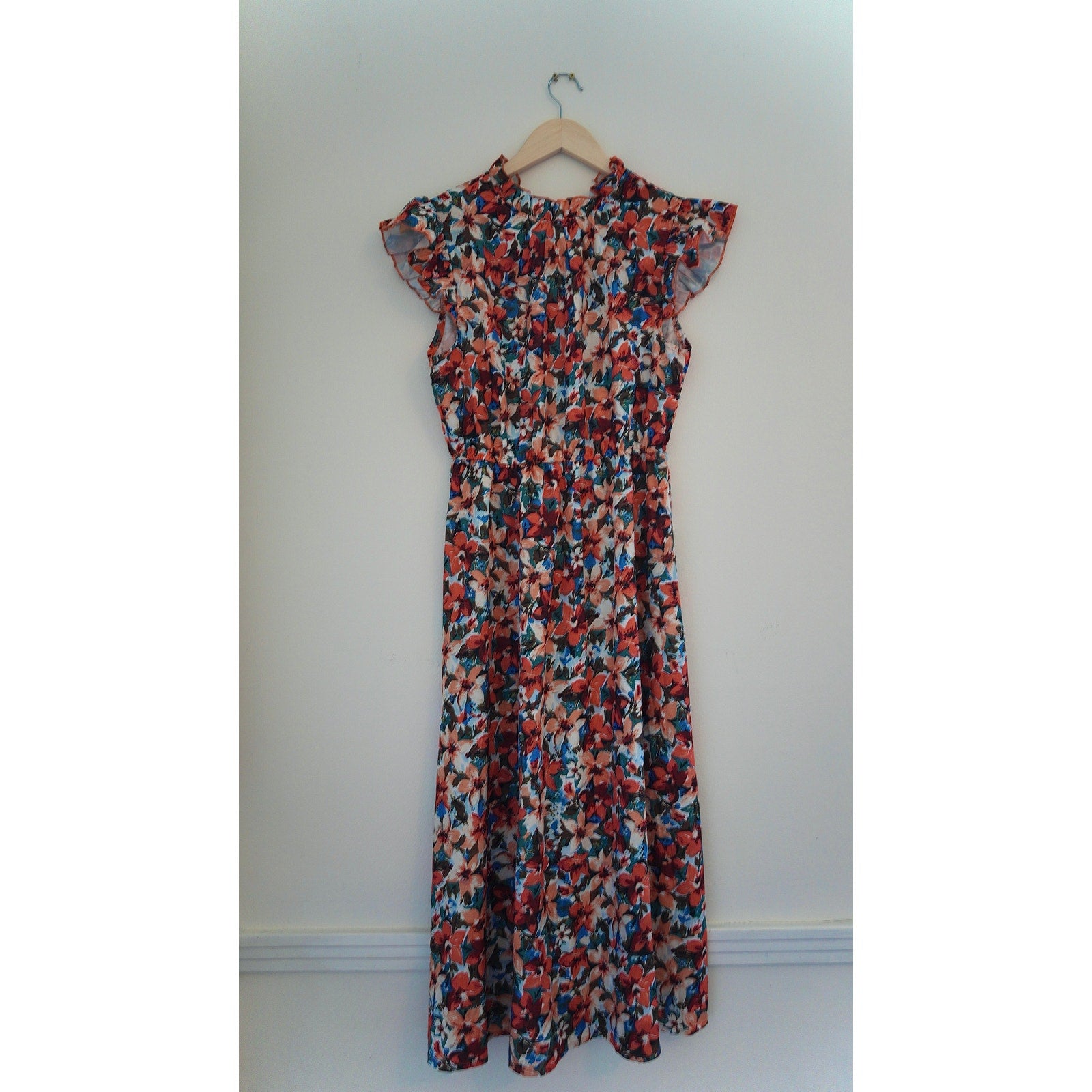 Shein Floral Midi Dress Size Medium