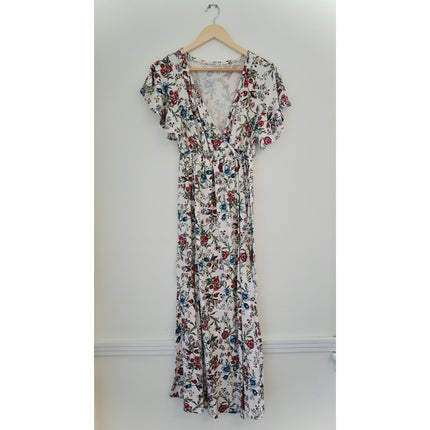 Love U Already Ivory Floral Maternity Dress Size S/M