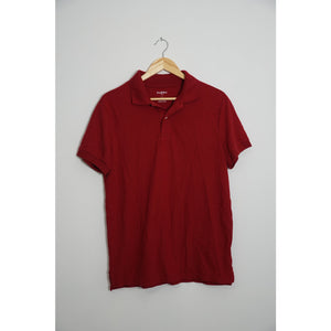 Goodfellow & Co Polo Shirt Mens Medium Red Short Sleeve Piqué Knit