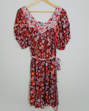 Salty Bright Floral Prairie Dress Size 8