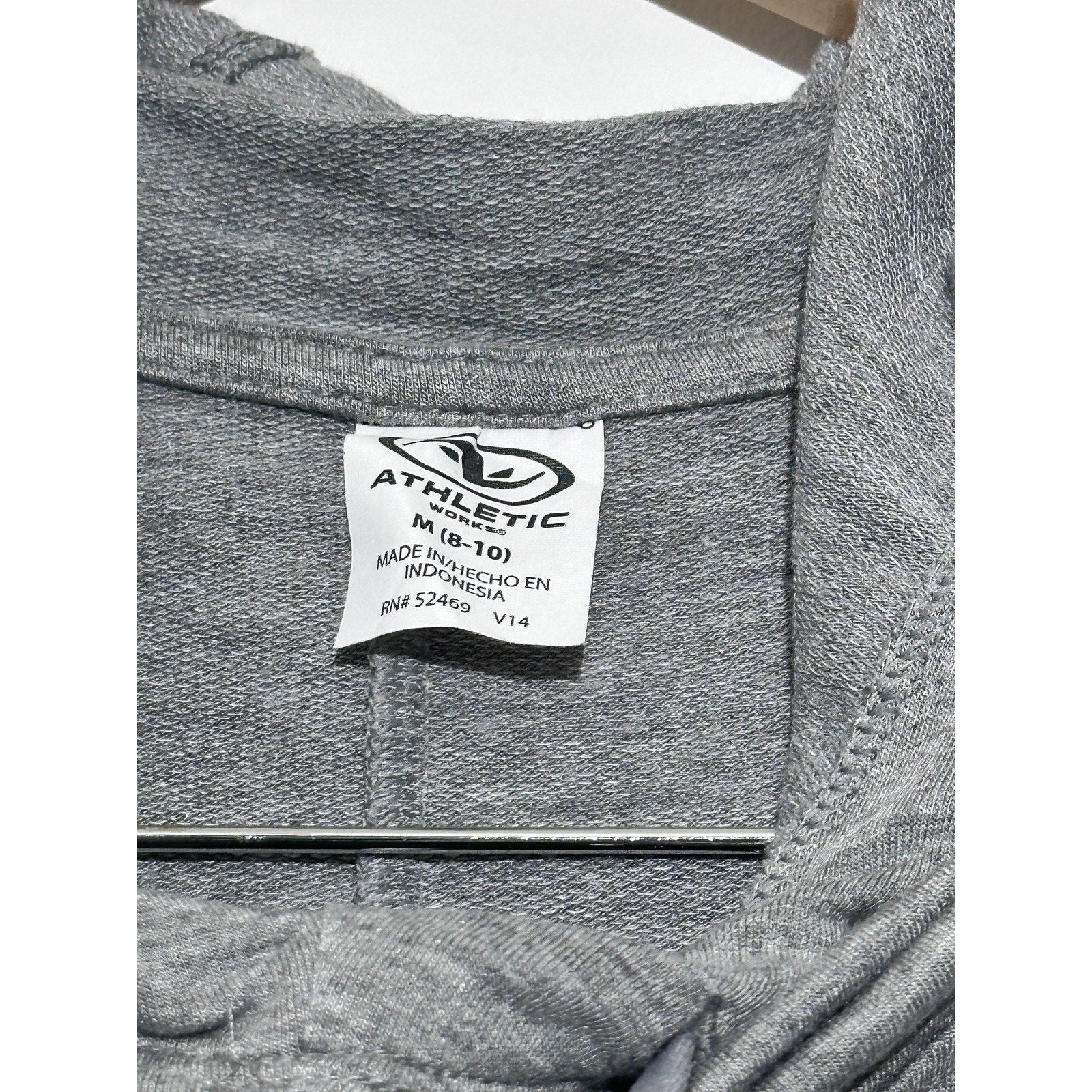 Athletic Works Tracksuit 10 Gray Hoodie Pants 2 Piece Unisex Sweatsuit Set