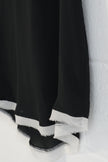 Who What Wear Womens Sleeveless Layered Blouse Black White Medium Keyhole Back