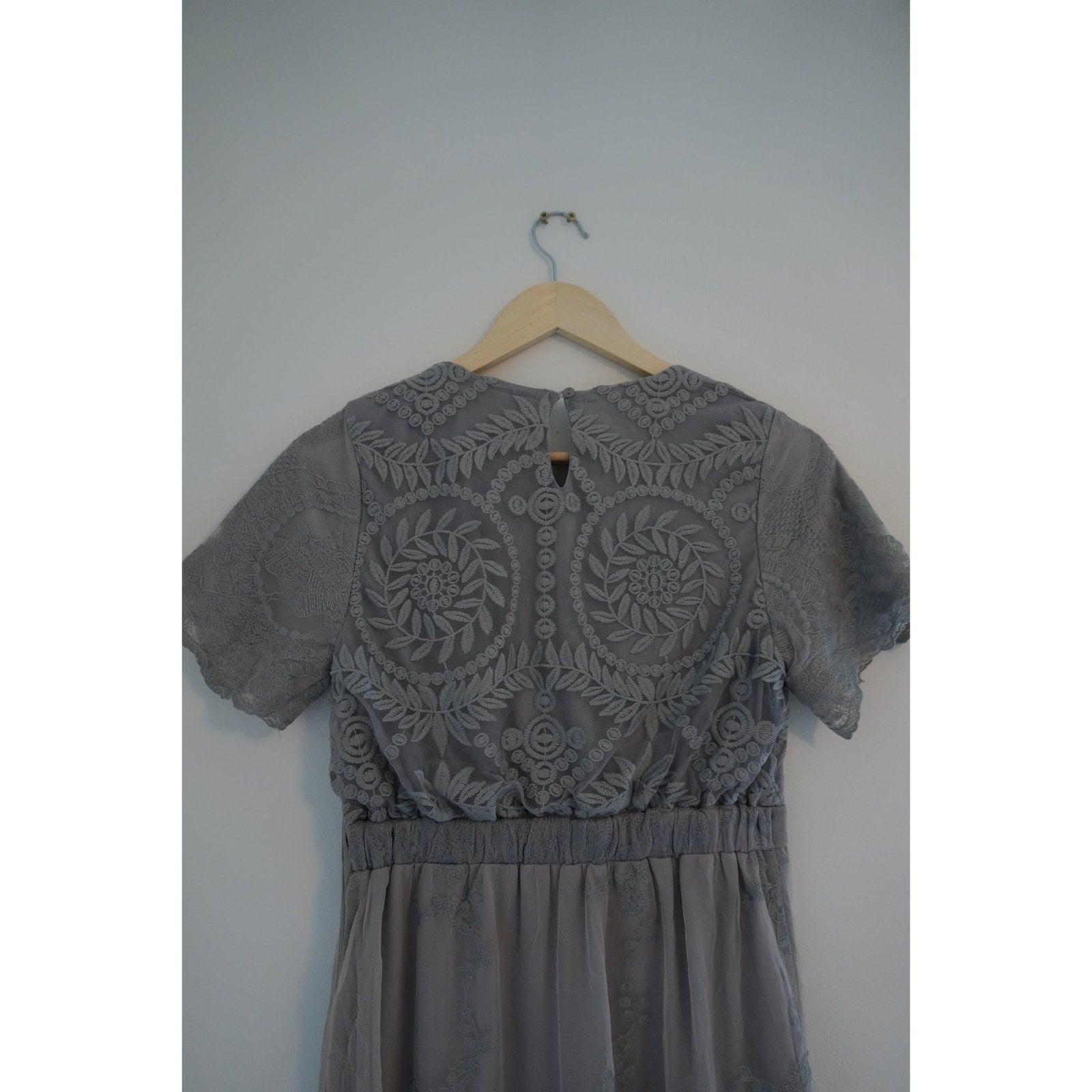 Polagram Gray 2-Tiered Dress size Small