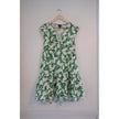 Scoop White and Green Dress Size Medium