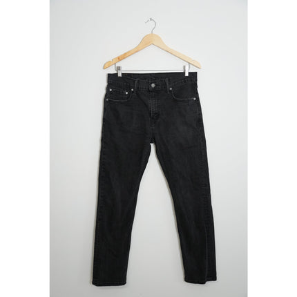 Levi Strauss & Co 502 Men's Black Denim Jeans 33Wx32L