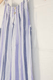 Beachlunchlounge Striped Sundress Women Extra Small Blue Lavender Ruffle Hem