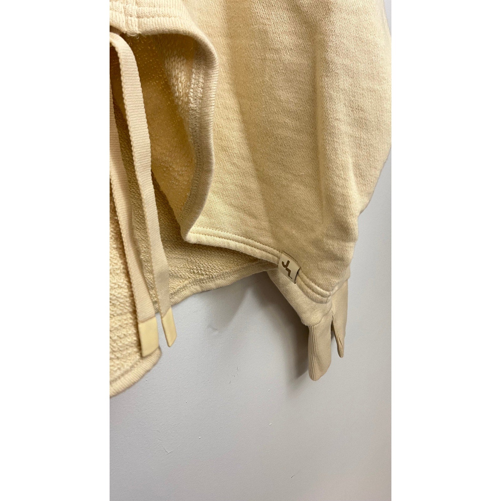 JoyLab Ivory Loose Fit Sweatshirt with Adjustable Drawstring Size XL