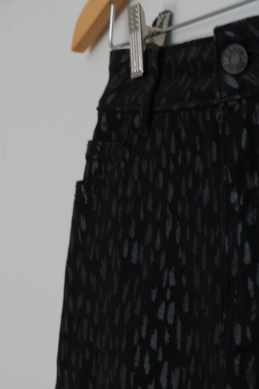 CATO Black Denim Pencil Skirt Size 2