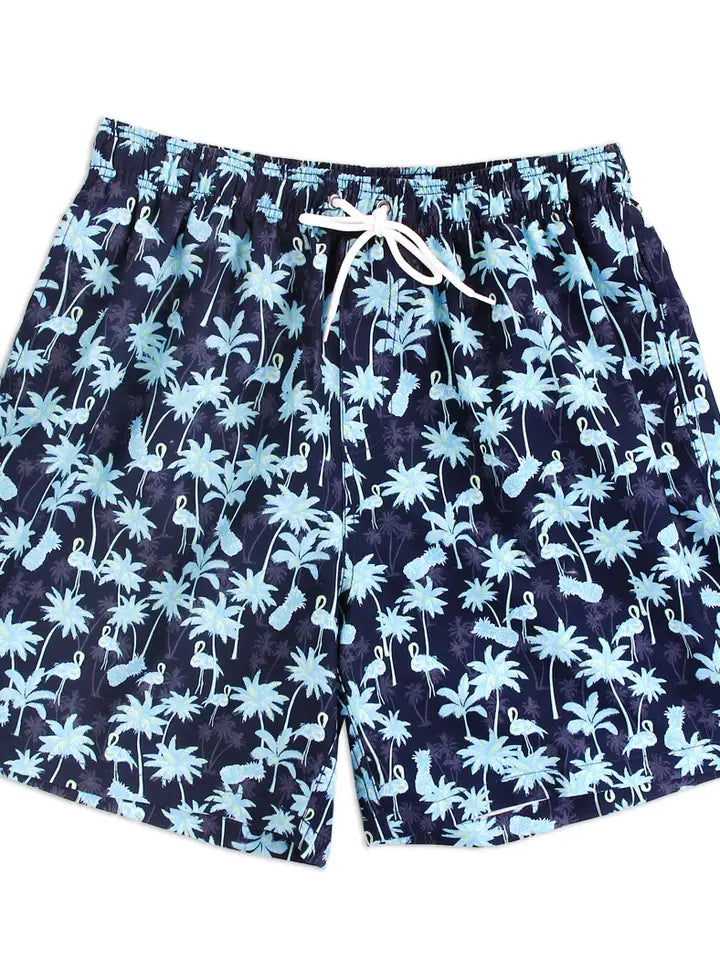 Blue Paradise Key Men's Swim Trunks