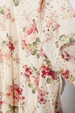 Hippington Camden Dress Women Large Cream Floral Eyelet Short Sleeve Mini