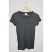 Michael Stars for Anthropologie Grey Top with Metallic Detail Size OS