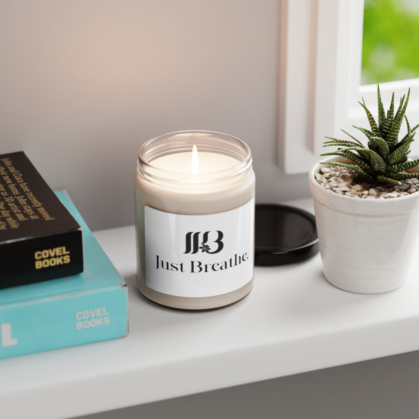 Just Breathe. Scented Soy Candle, 9oz Live Life Breathe Brands