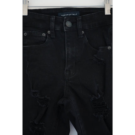 Aeropostale High Rise Distressed Jeggings Size 0 Short