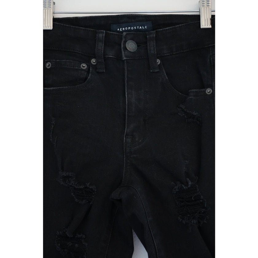 Aeropostale High Rise Distressed Jeggings Size 0 Short