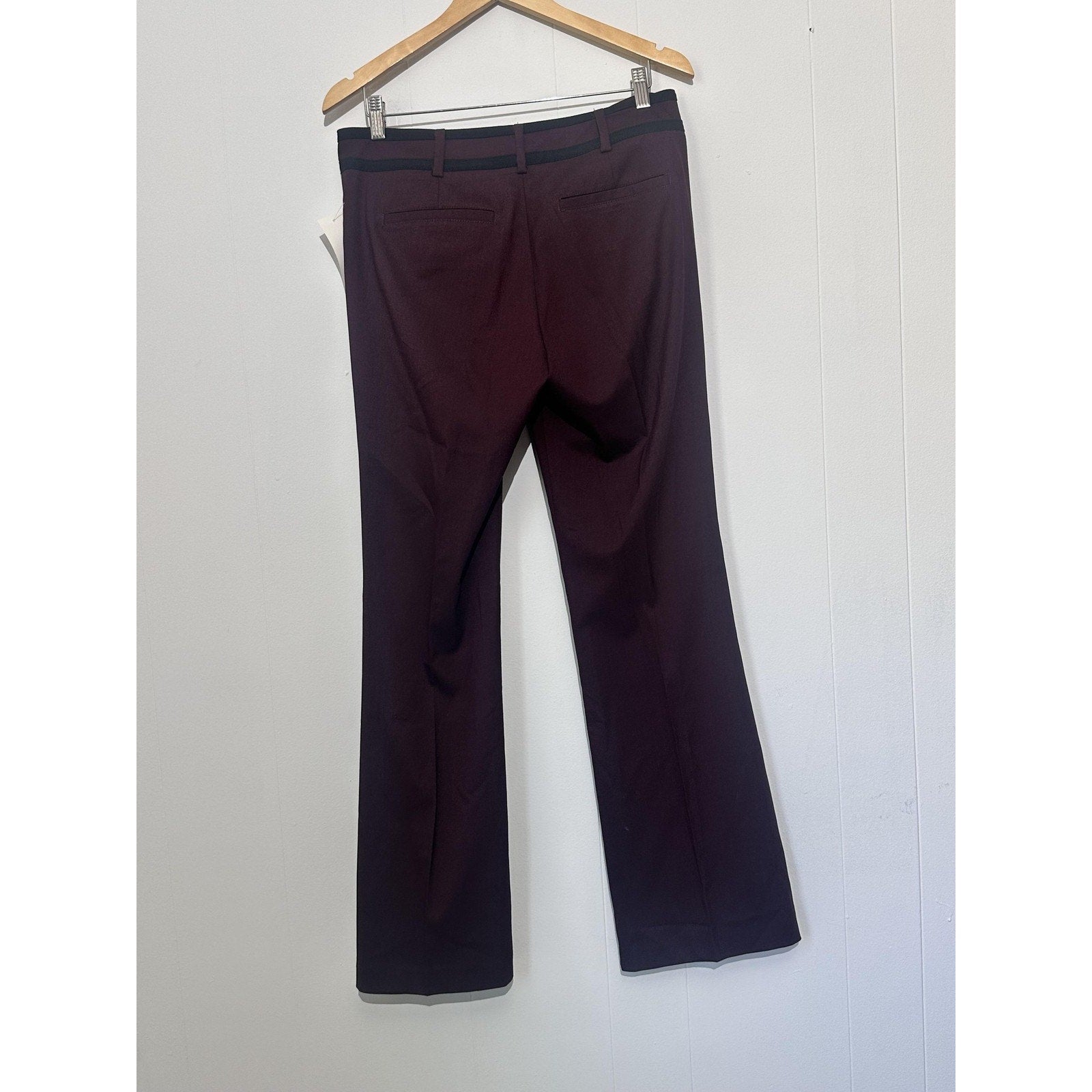 New York & Company 7th Avenue Dress Pants Womens 8 Purple Bootcut Career Work