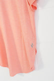 Skechers T-Shirt Women Medium Peach Short Sleeve High-Low Activewear Top