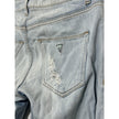 Guess Boyfriend Jeans Womens smallBlue Light Wash Distressed Cuffed Mid Rise
