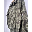 Tommy Hilfiger Shirt Mens Large Green Camo Long Sleeve Button Up Military Field
