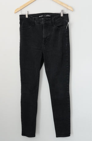 Old Navy Jeans Women Size 8 Black High Rise Super Skinny Denim Pants