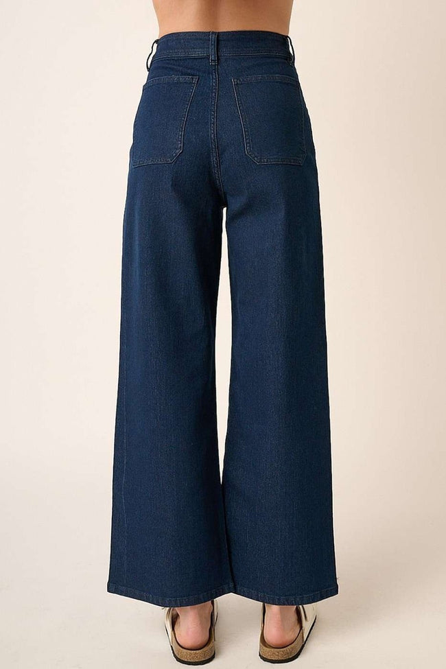 Mittoshop High Waist Wide Leg Jeans