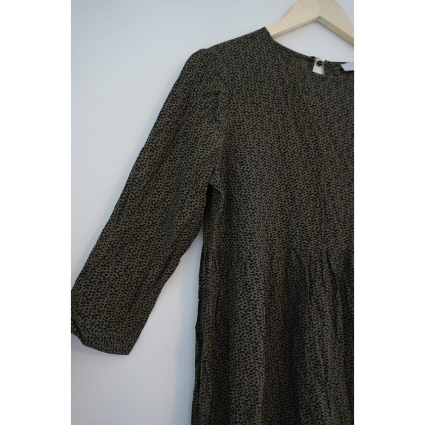 Loft Printed Flowy Long Sleeve Dress Size Small