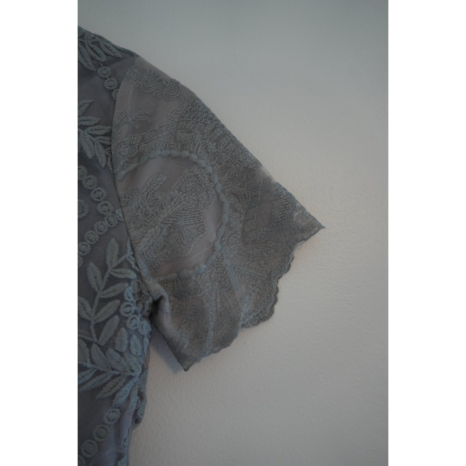 Polagram Gray 2-Tiered Dress size Small