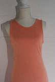 Roxy Maxi Dress Women Medium Peach Sleeveless Cut-Out Open Back Side Slit