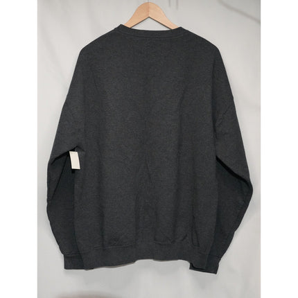 Athletic Works Sweatshirt Women X-Large Charcoal Grey Fleece Crewneck Pullover