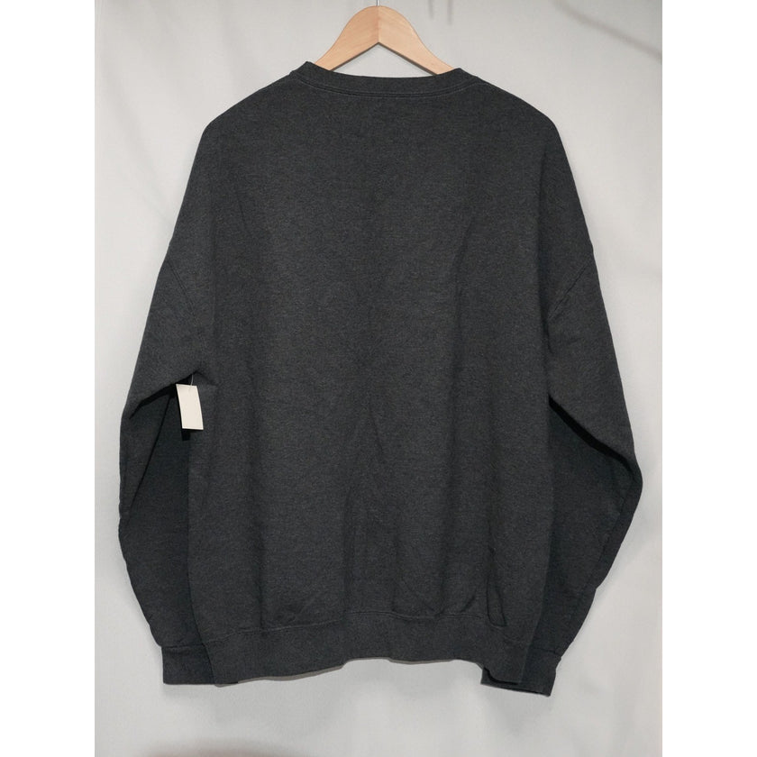 Athletic Works Sweatshirt Women X-Large Charcoal Grey Fleece Crewneck Pullover