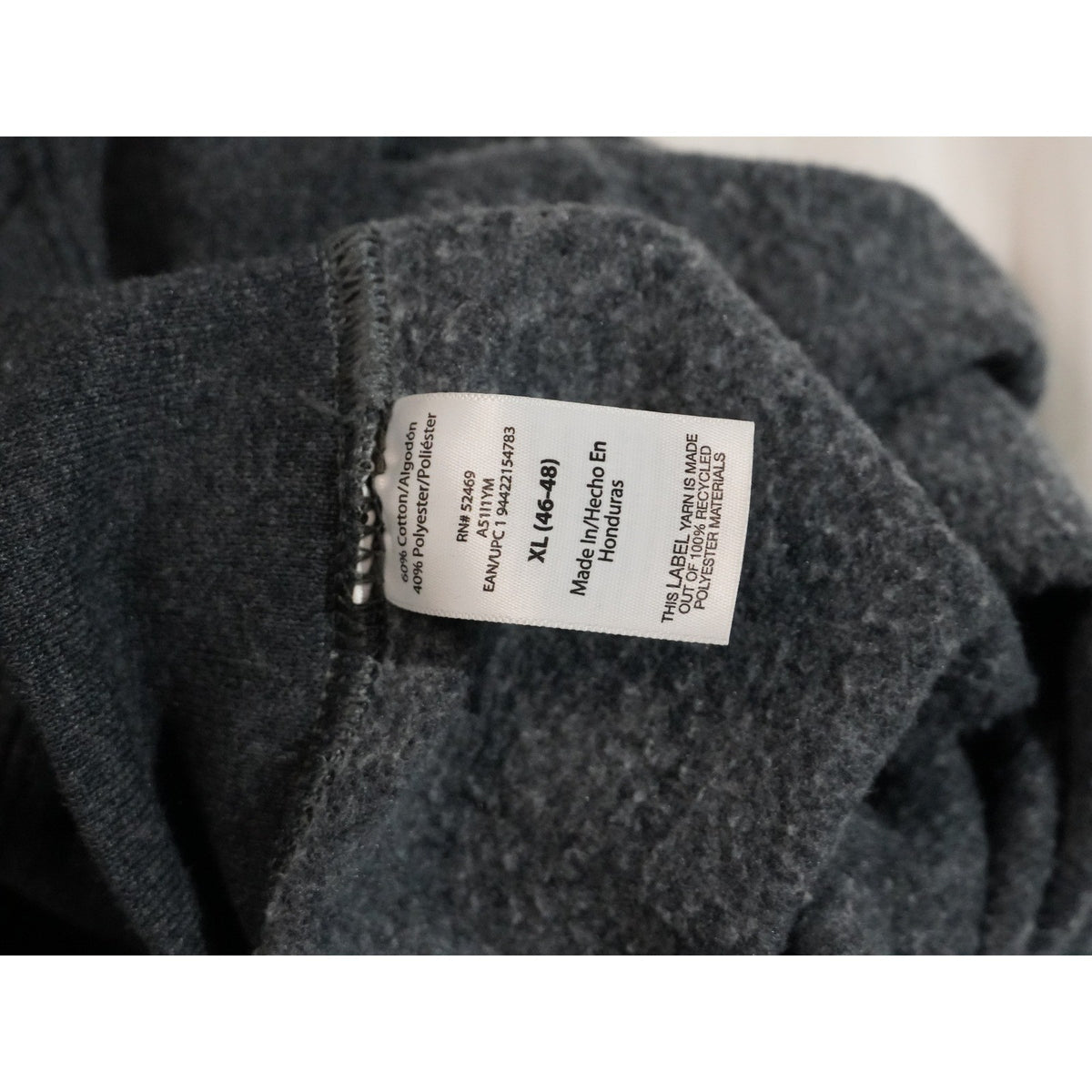 Athletic Works Sweatshirt Women X-Large Charcoal Grey Fleece Crewneck Pullover